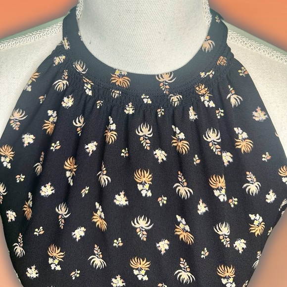 NWOT Aritzia Wilfred Black & Floral Multi ‘Effet’ Mini Dress Size Small - Picture 3 of 12